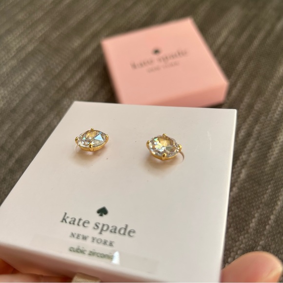 Kate Spade Bright Ideas Earrings Clear / Gold - Picture 4 of 4